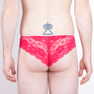 Cherry Blossom red lace panties