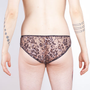 Leopard print briefs, lace panties for men 