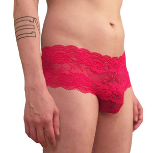 Wicked Mmm Cherry Blossom trunk style lace hip huggers Red